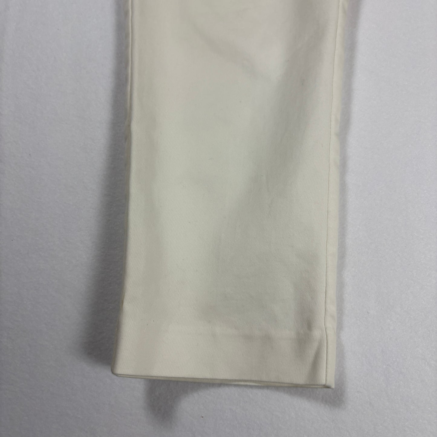 New York & Company Womens Pants 6 White Stretch Slim Ankle Dress Career Trousers