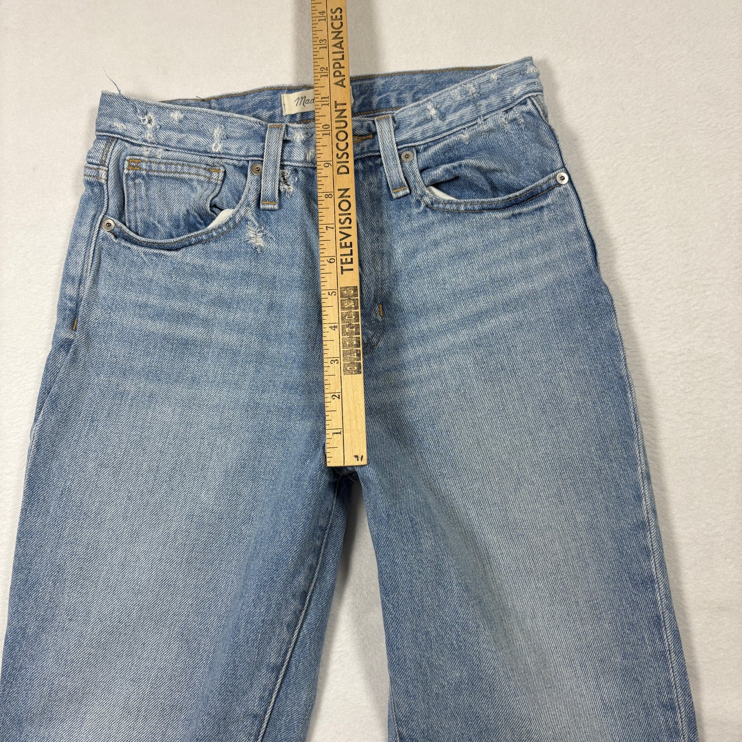 Madewell Womens Jeans 25 The Mom Jean High Rise Vintage 90s Grunge Distressed