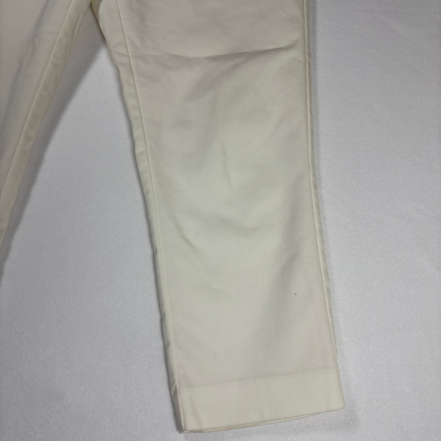 New York & Company Womens Pants 6 White Stretch Slim Ankle Dress Career Trousers