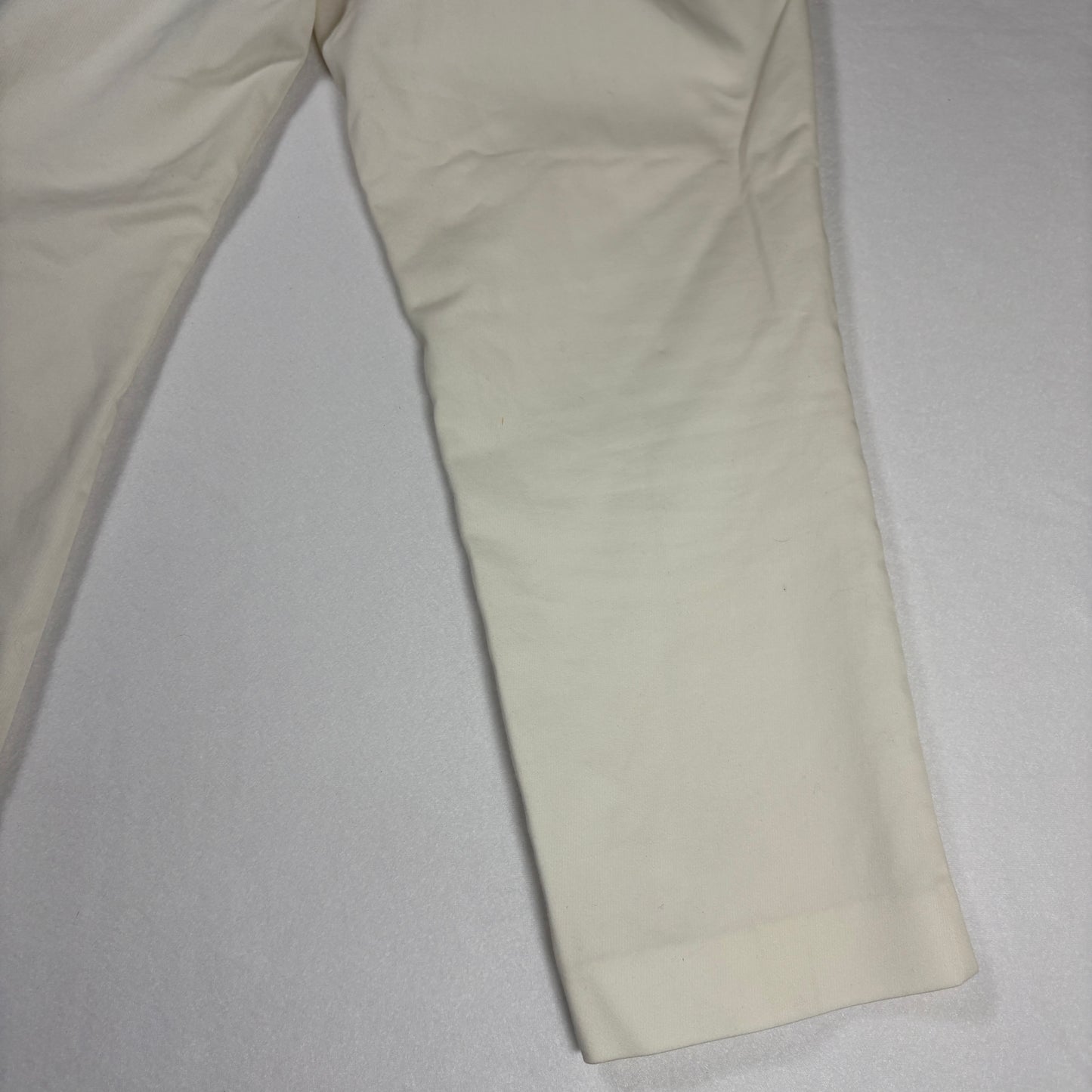 New York & Company Womens Pants 6 White Stretch Slim Ankle Dress Career Trousers