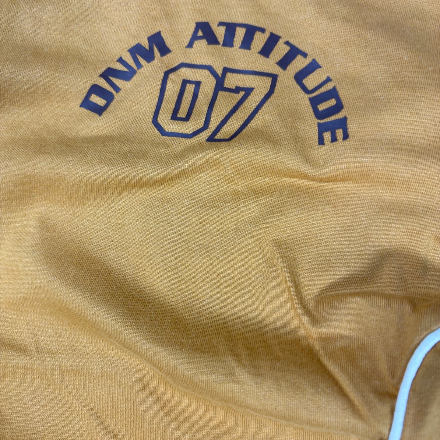 DNV Attitude T-Shirt 5XL Brown Gold Graphic Tee Classic Sports Retro 100% Cotton