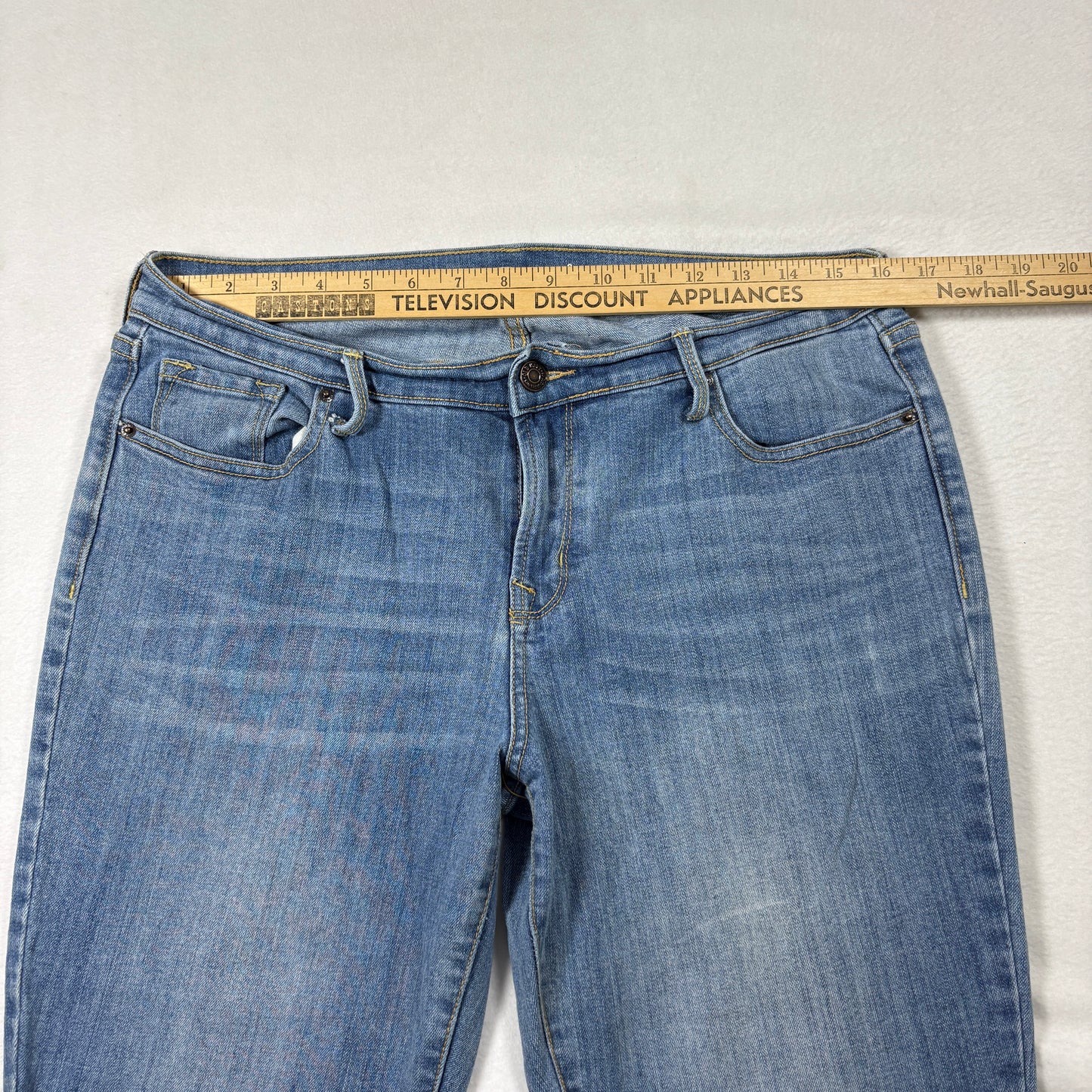 Old Navy Womens Jeans 8 Straight Leg Blue Denim Mid Rise Y2K 90s Grunge Casual