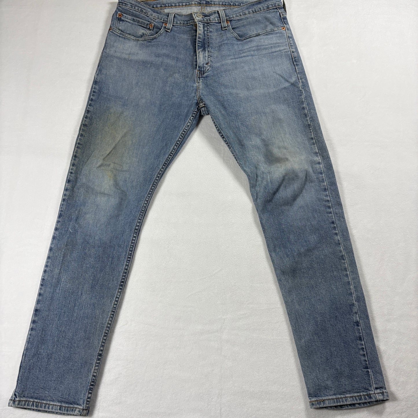 Vintage Levis 512 Jeans Mens 34x30 Slim Taper Fit Light Wash Denim Blue Retro OG