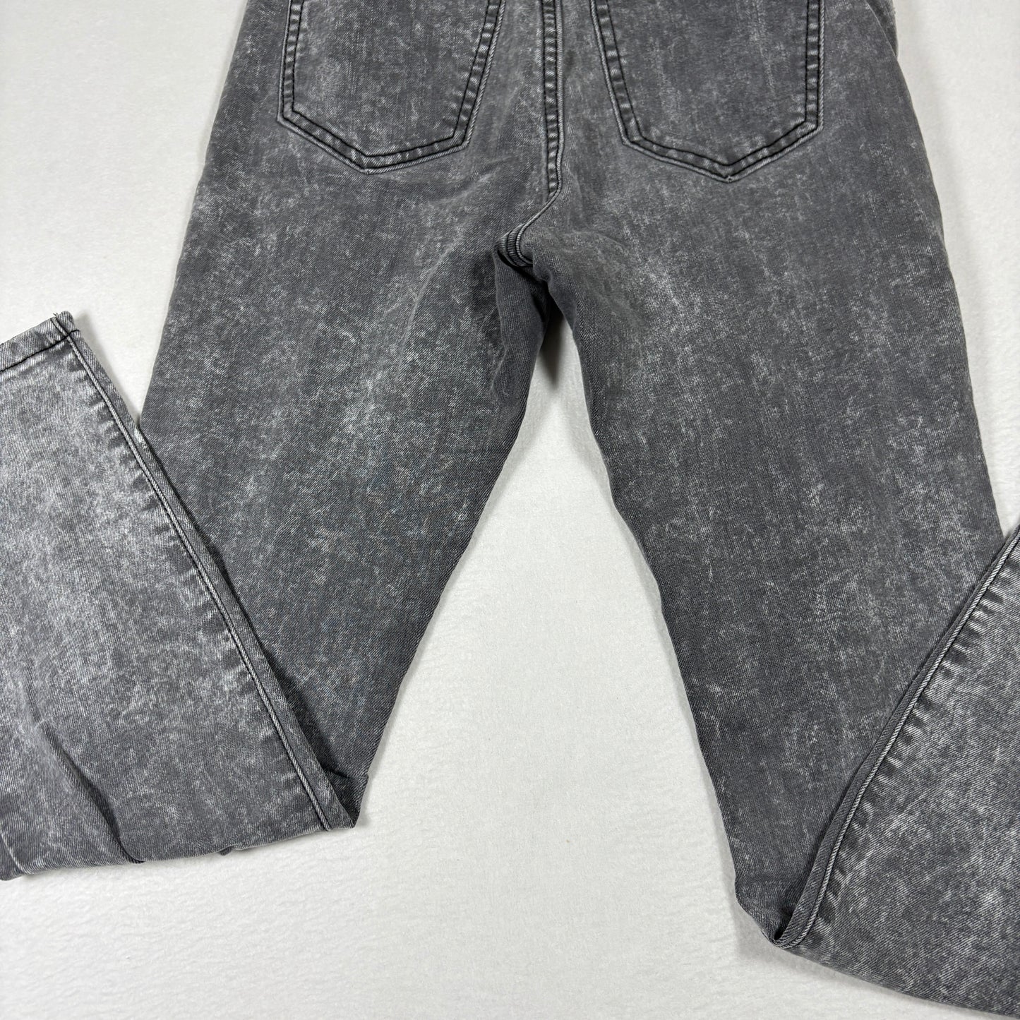 Cotton On Womens Jeans 4 Mid Grazer Skinny Gray Distressed Ripped Y2K Grunge