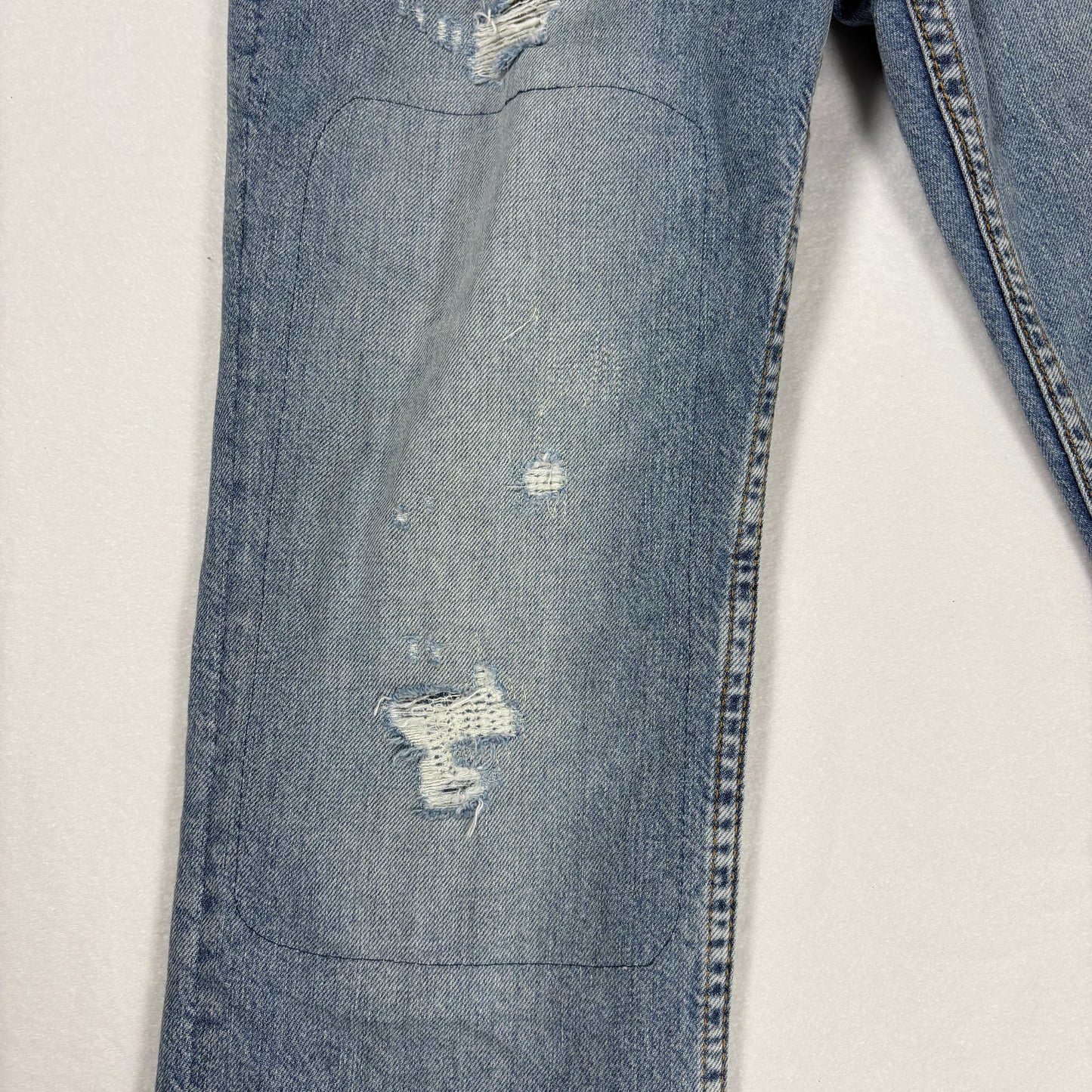 Levi’s 511 Jeans Mens 32x30 Slim Fit Light Wash Distressed Ripped Denim Pants