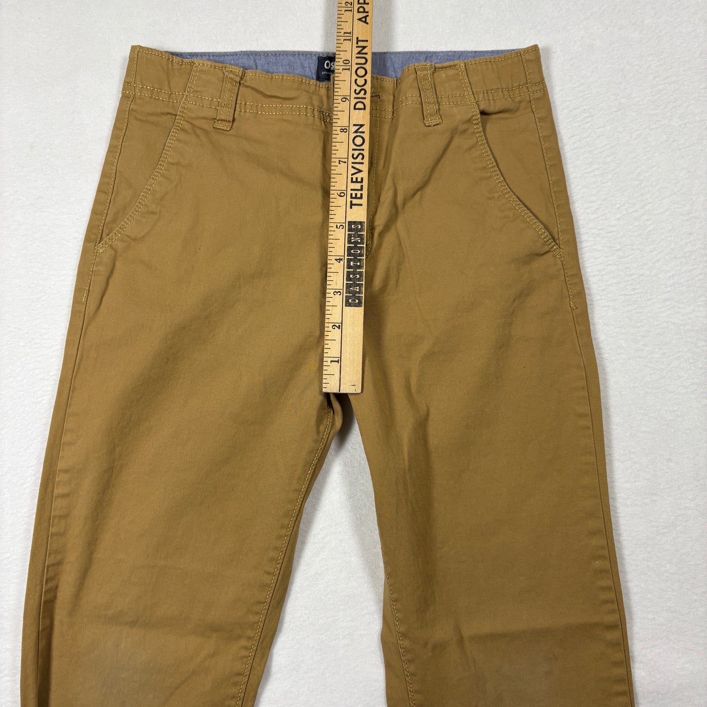 OshKosh Boys Chinos 12 Khaki Brown Straight Leg Casual Cotton Pants School