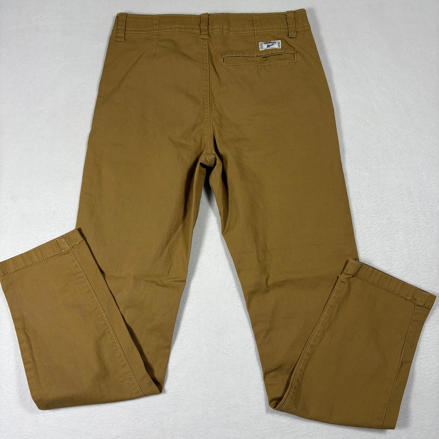 OshKosh Boys Chinos 12 Khaki Brown Straight Leg Casual Cotton Pants School