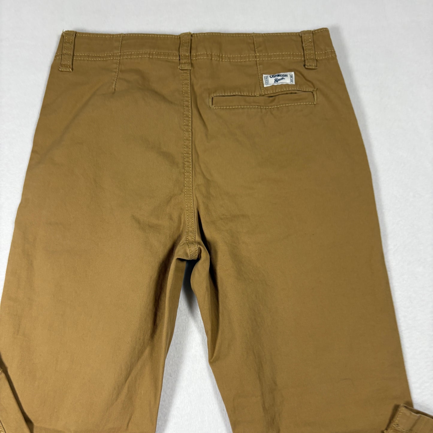 OshKosh Boys Chinos 12 Khaki Brown Straight Leg Casual Cotton Pants School