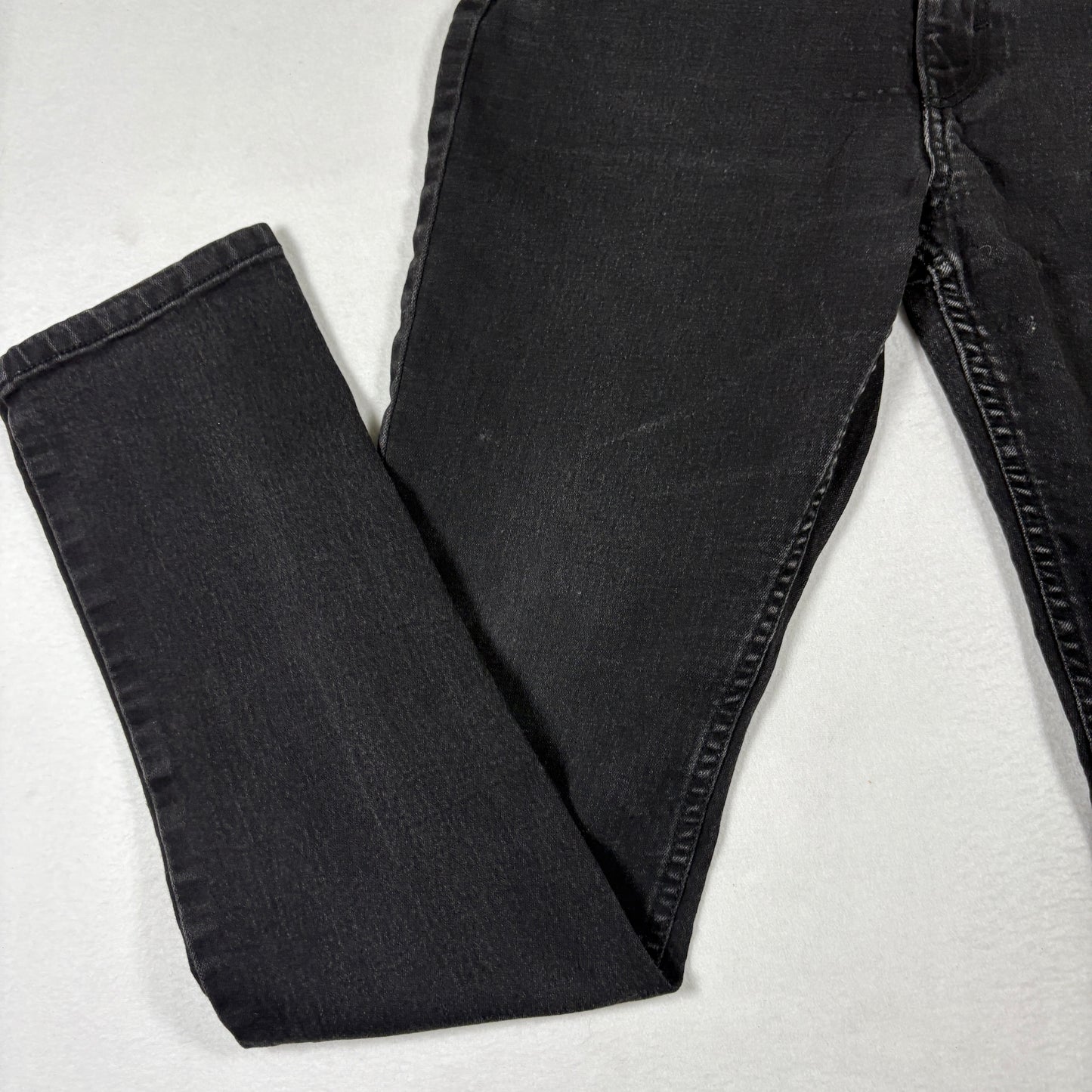 H&M Denim Mens Jeans 20 Skinny Fit Black Stretch Grunge Y2K 90s Casual Streetwear