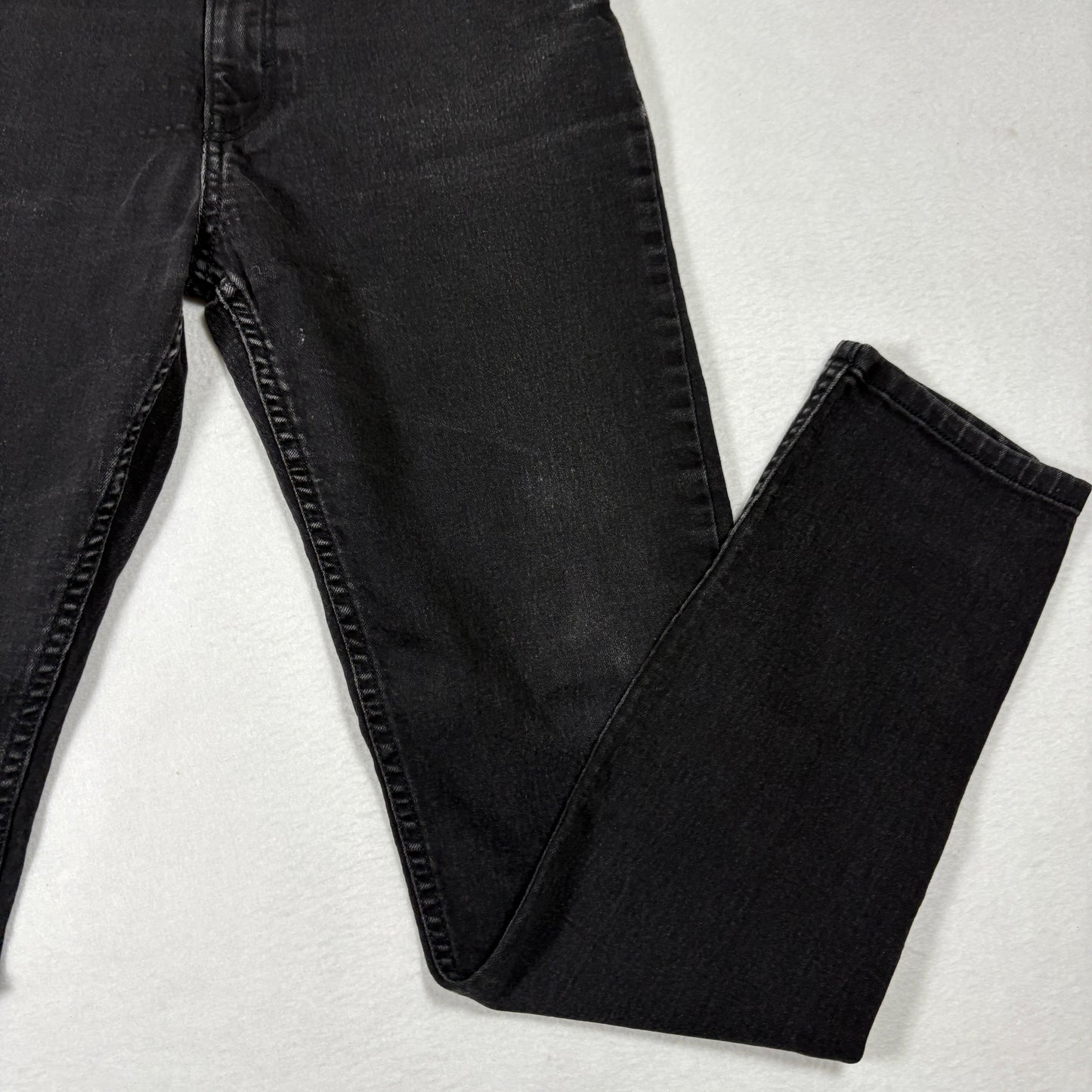 H&M Denim Mens Jeans 20 Skinny Fit Black Stretch Grunge Y2K 90s Casual Streetwear