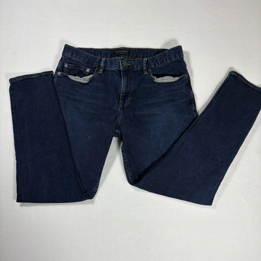Banana Republic Jeans Mens 33x30 Skinny Fit Dark Wash Stretch Denim Casual Pants