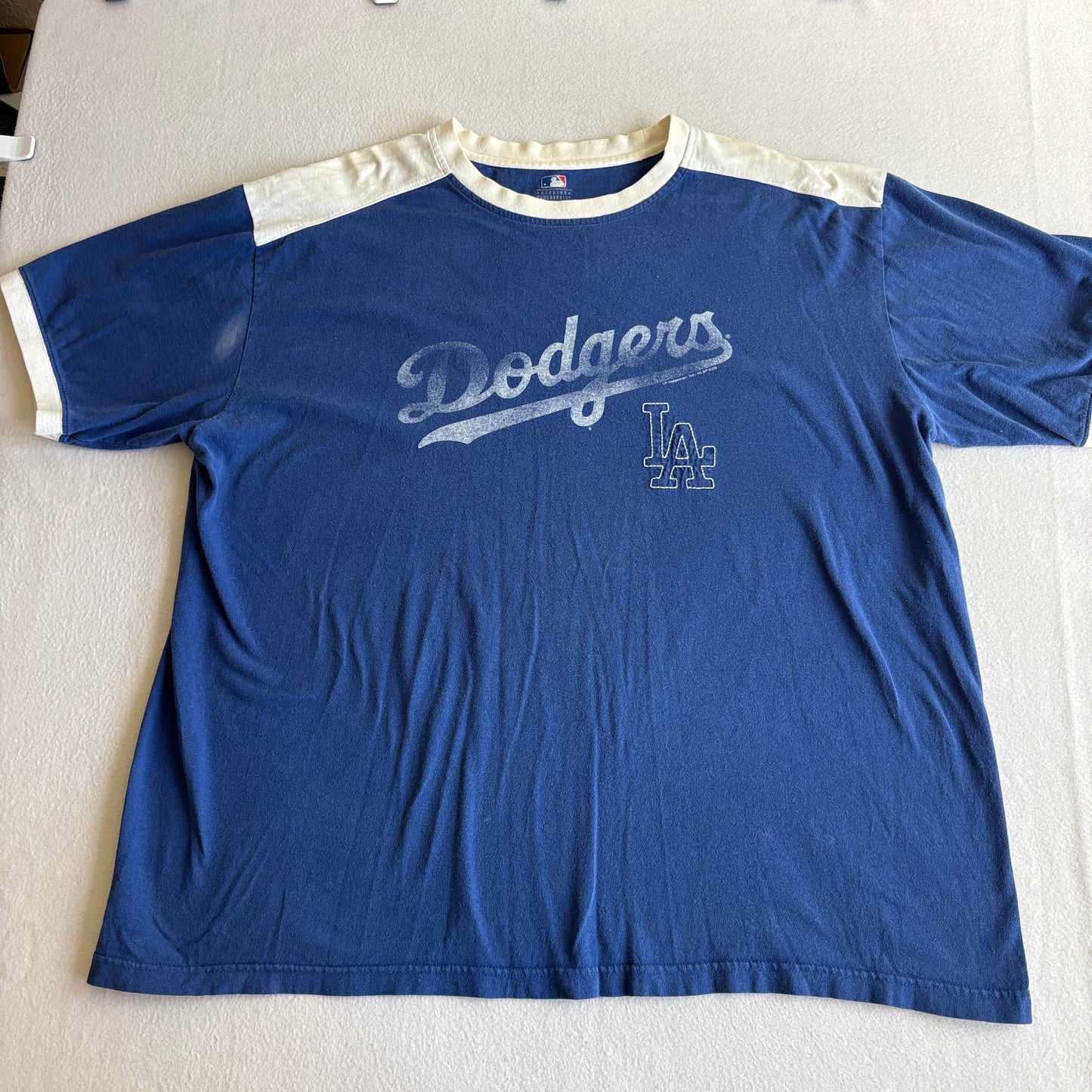 LA Dodgers Mens XL MLB Genuine Merchandise Blue Graphic Baseball T Shirt