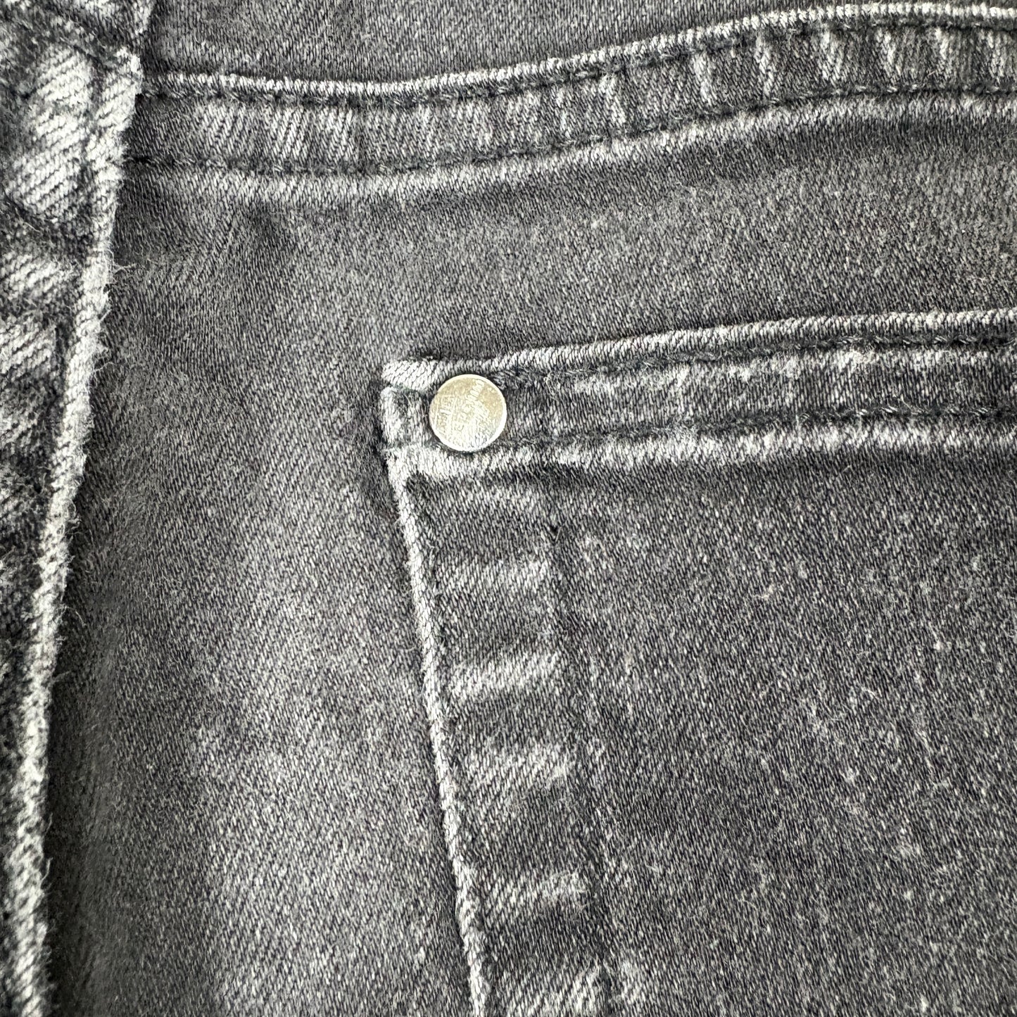 H&M Denim Mens Jeans 20 Skinny Fit Black Stretch Grunge Y2K 90s Casual Streetwear