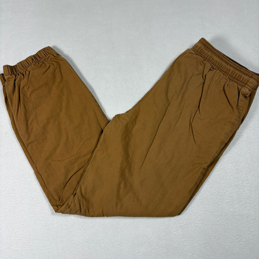 Carters Boys Jogger Pants 12 Brown Elastic Waist Cuffed Casual School Playwear
