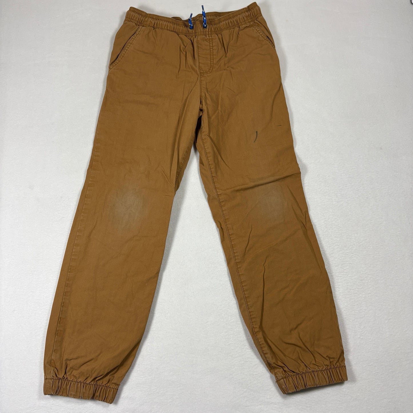 Carters Boys Jogger Pants 12 Brown Elastic Waist Cuffed Casual School Playwear