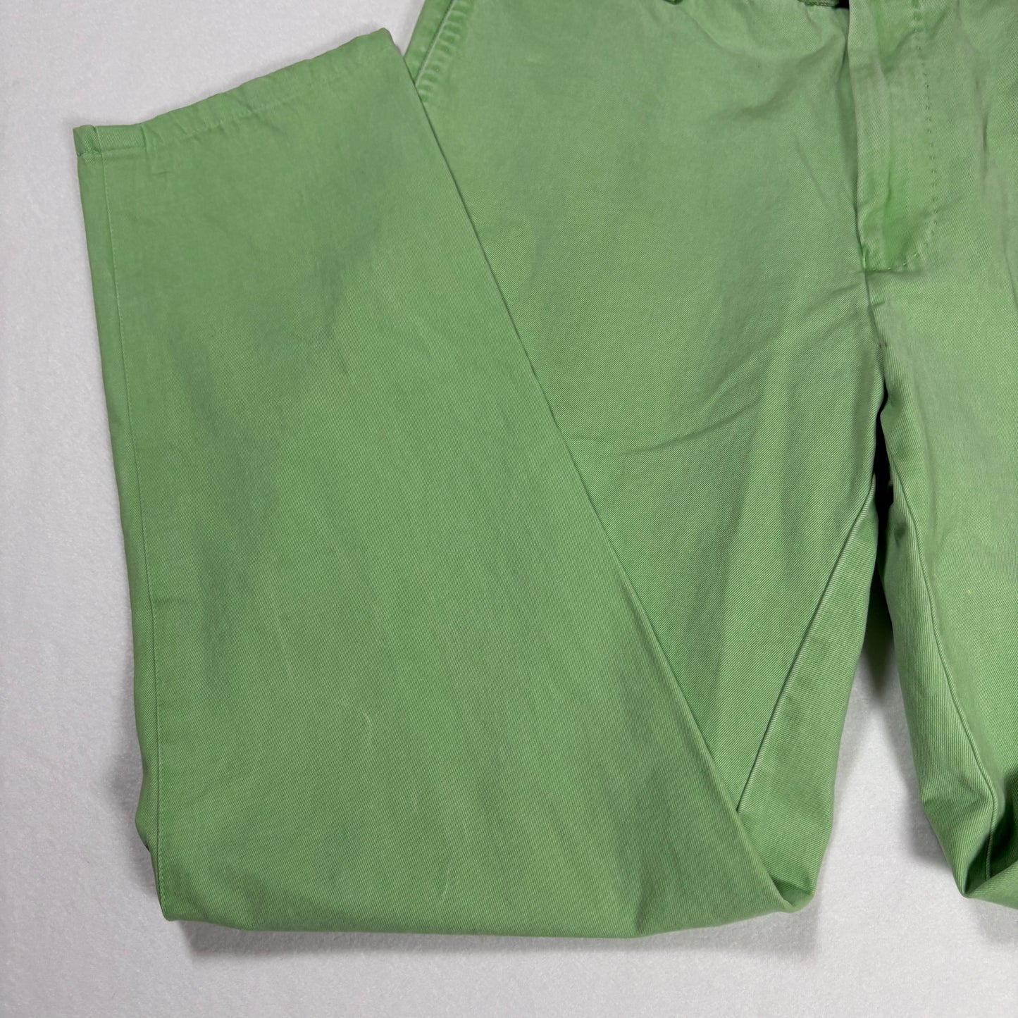 Peter Millar Mens Pants 31 Green Chino Pima Cotton Casual Dress Golf Trousers