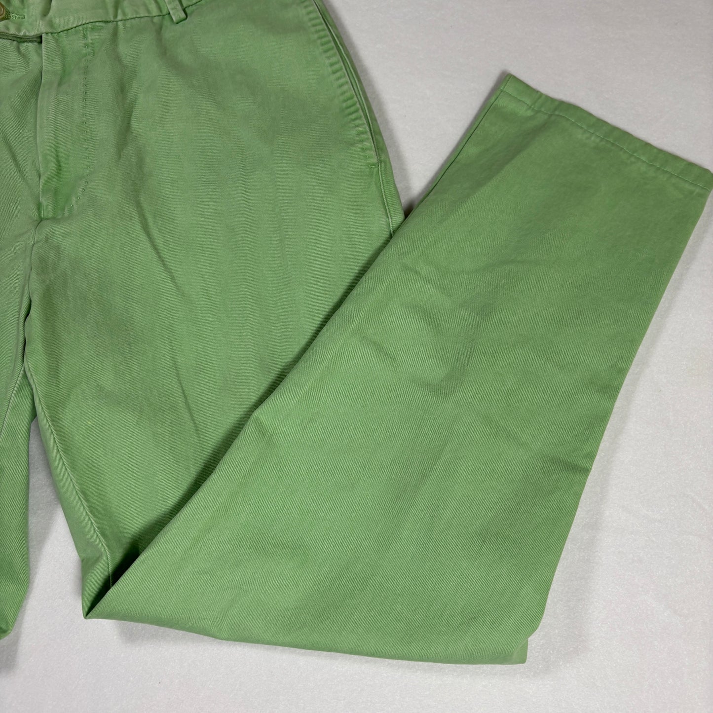 Peter Millar Mens Pants 31 Green Chino Pima Cotton Casual Dress Golf Trousers
