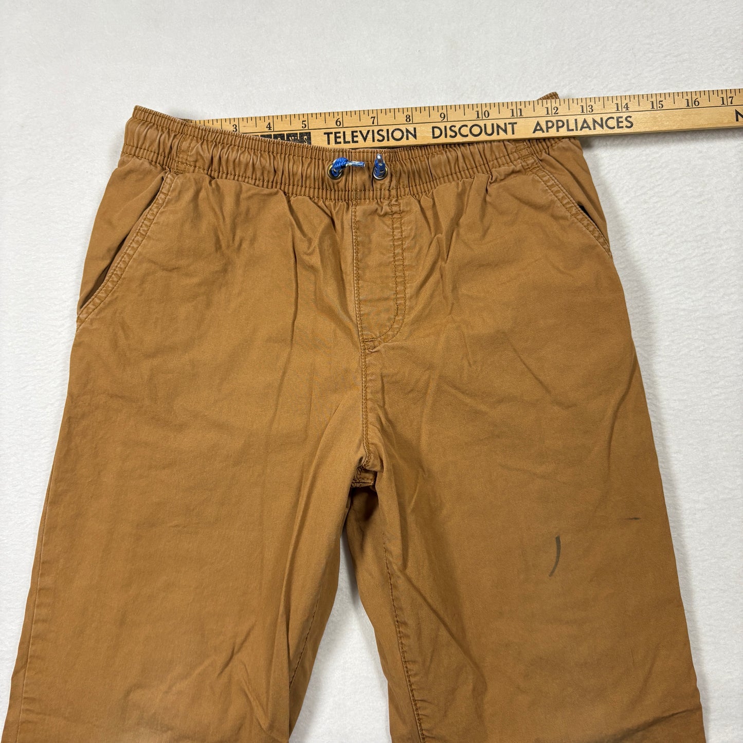 Carters Boys Jogger Pants 12 Brown Elastic Waist Cuffed Casual School Playwear