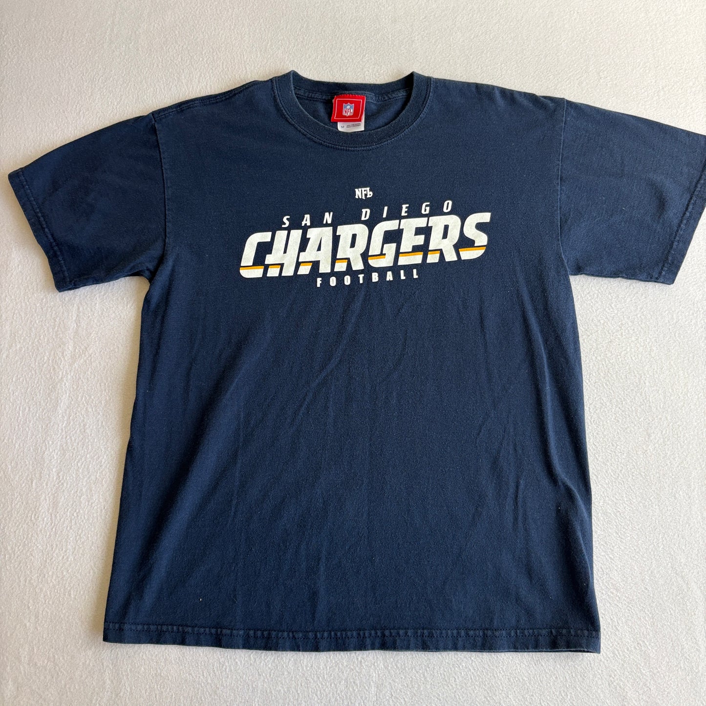 Nike San Diego Chargers NFL Football Graphic T Shirt Navy Mens M Team Logo Tee