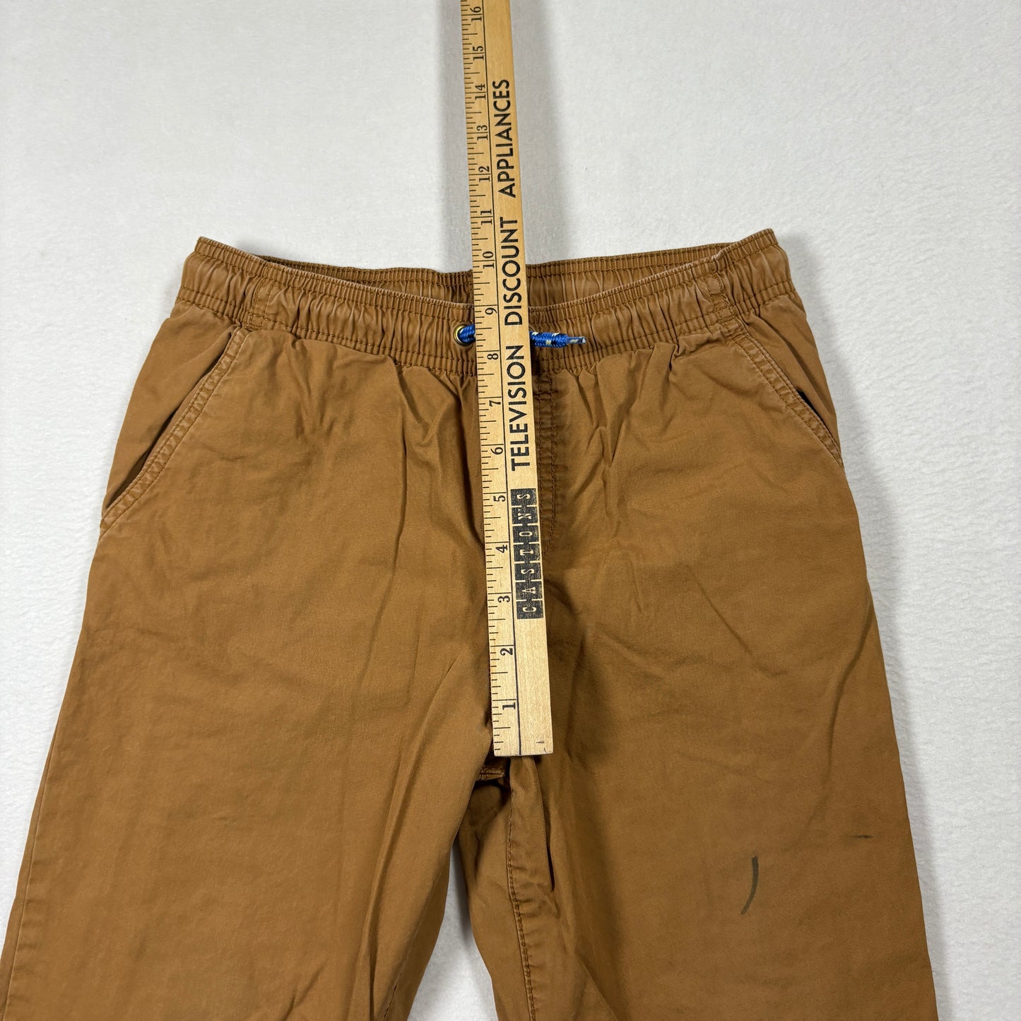 Carters Boys Jogger Pants 12 Brown Elastic Waist Cuffed Casual School Playwear