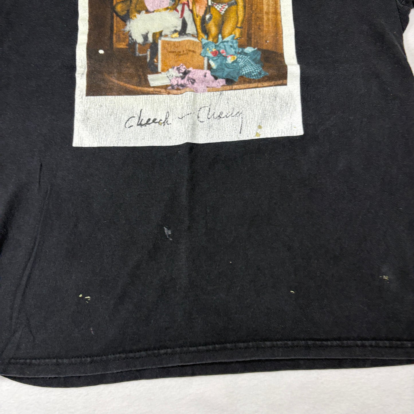 Cheech Chong Mens T Shirt Large Black Graphic Tee Vintage 90s Y2K Stoner Comedy