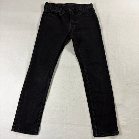 Old Navy Skinny Jeans Black Tag 30x30 Fits Like 30x28 Stretch Never Fade Denim