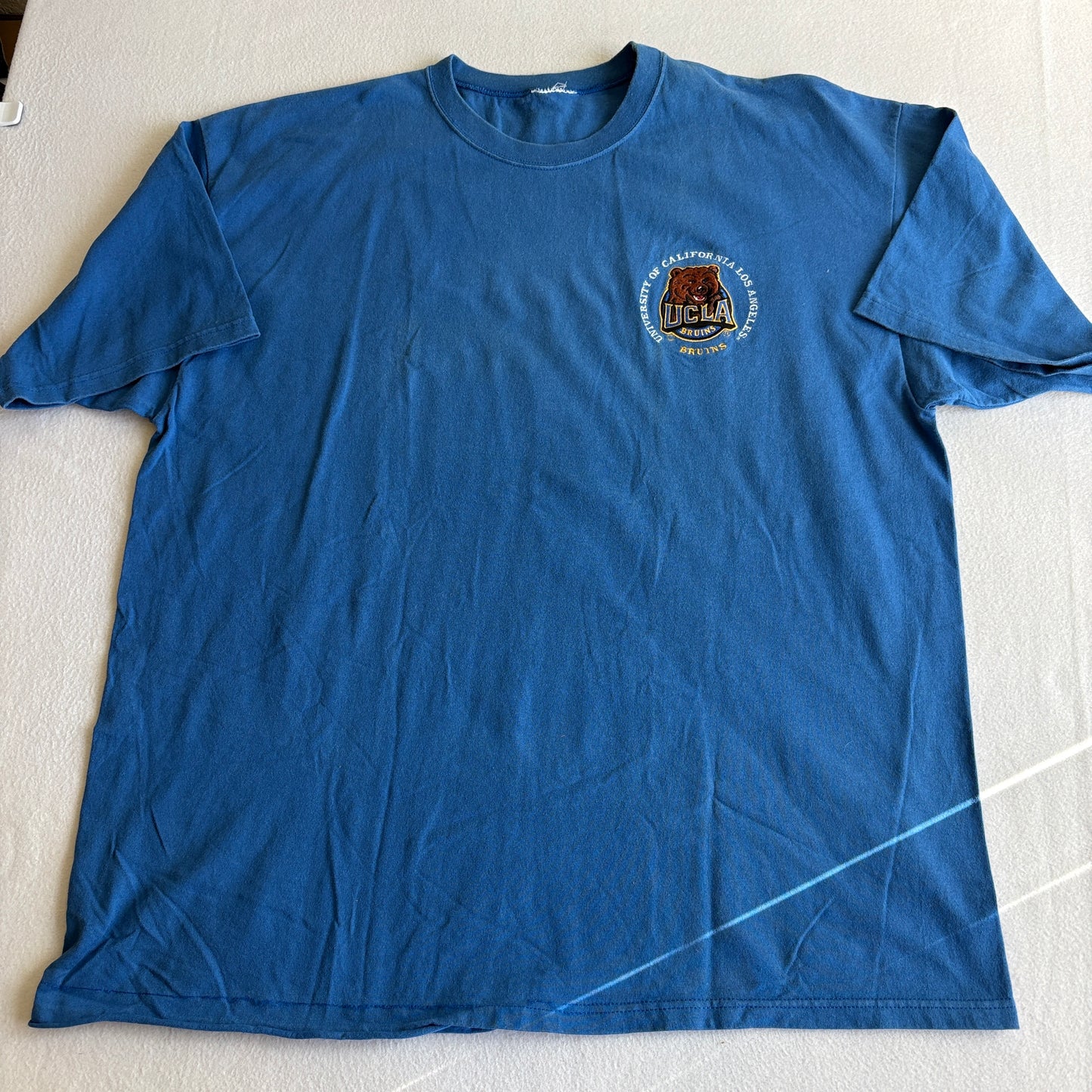 UCLA Bruins Embroidered Logo T Shirt Blue Mens XL College NCAA University Tee