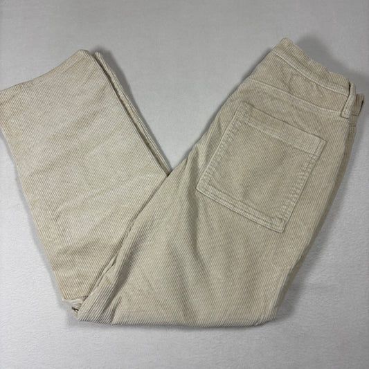 Universal Thread Womens Corduroy Pants Size 8 Beige Y2K Vintage High Rise Grunge