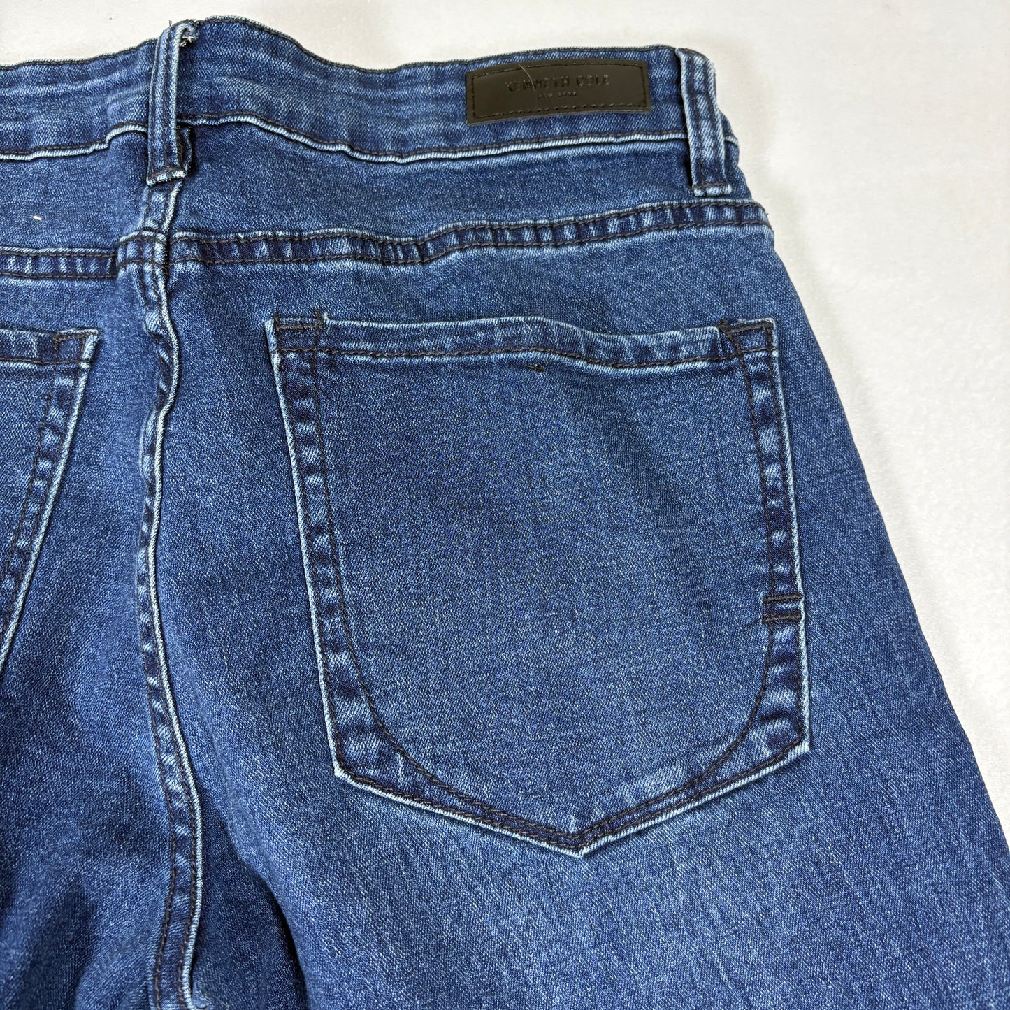 Kenneth Cole Mens Jeans Size 30x32 Blue Slim Straight Denim Classic Stretch Casual