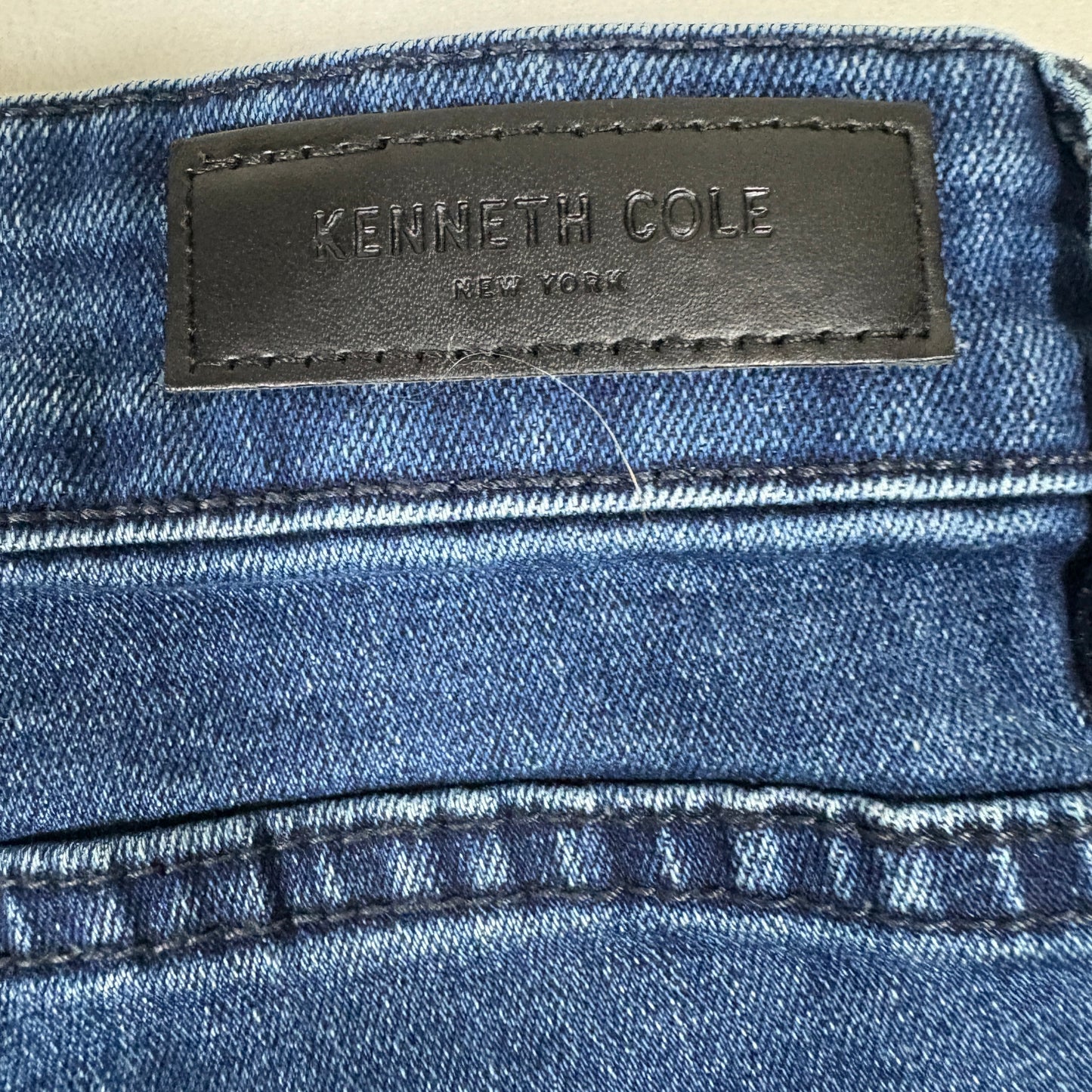 Kenneth Cole Mens Jeans Size 30x32 Blue Slim Straight Denim Classic Stretch Casual