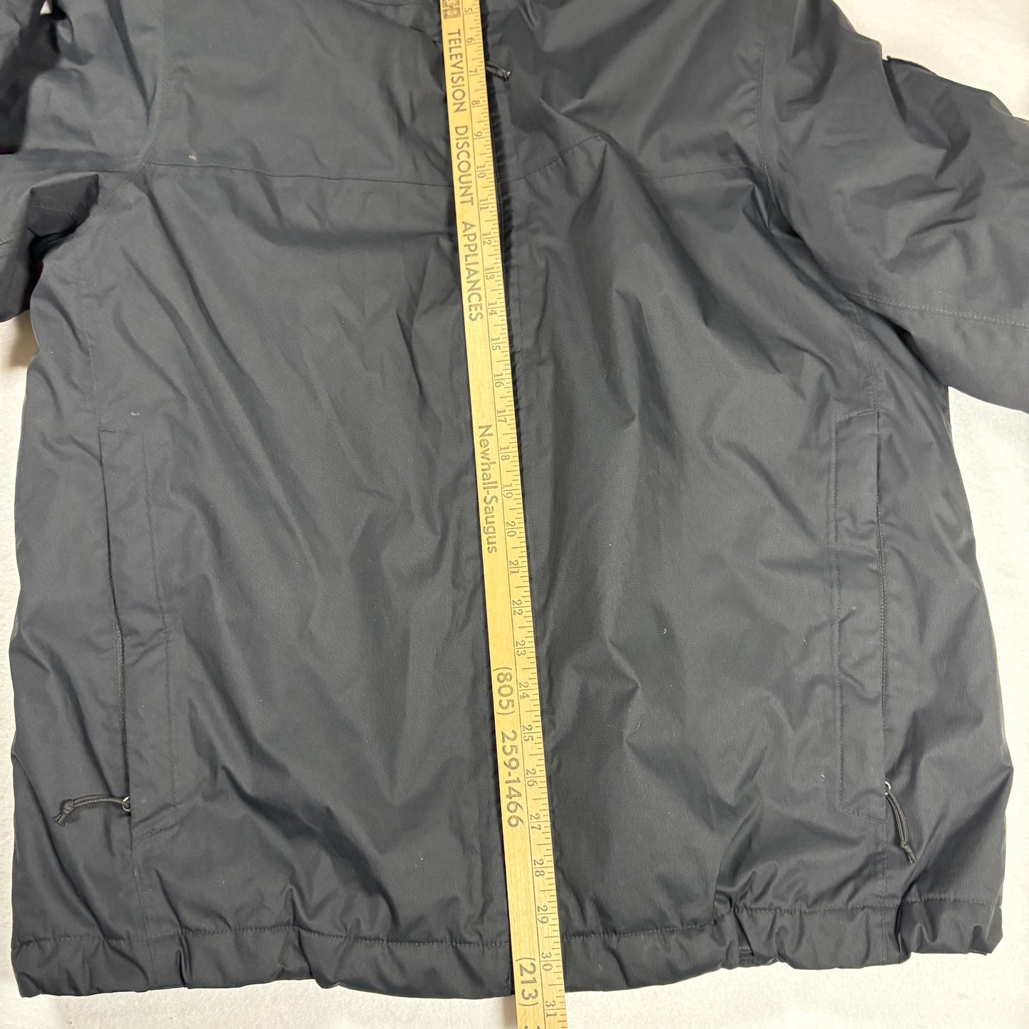 The North Face Men’s Black Hooded Full-Zip Windbreaker Jacket XL