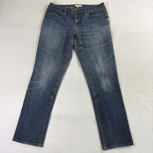 Faith 21 Skinny Jeans Women Size 14 Fits Like 35x31 Blue Mid Rise Stretch Denim