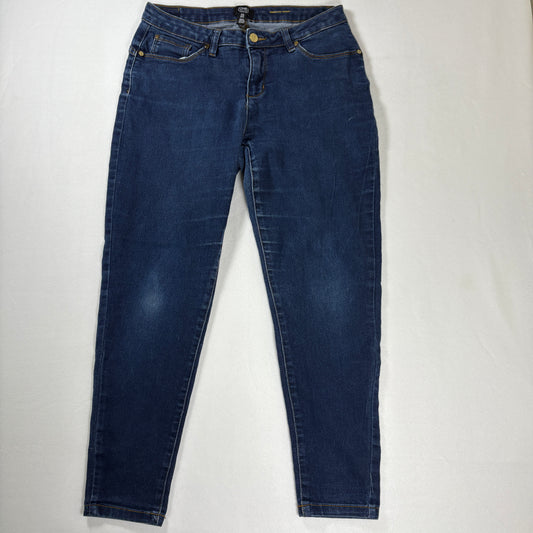 Jones New York Madison Skinny Jeans Women’s 12 Dark Wash Stretch Denim Mid Rise