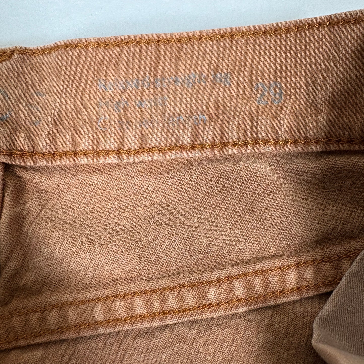 COS Mens Jeans Brown 30 Straight Leg Denim Pants Minimalist Modern Y2K Casual