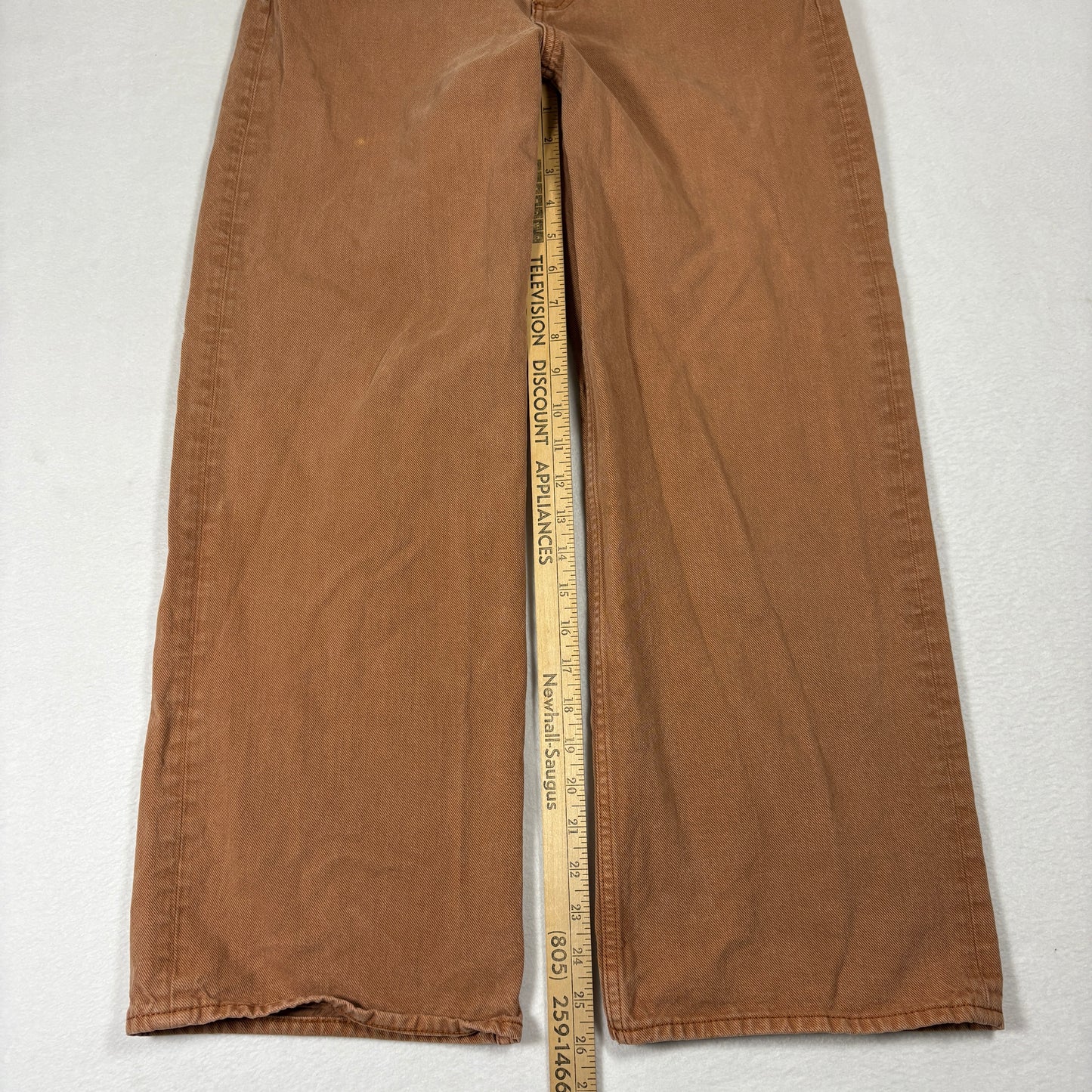 COS Mens Jeans Brown 30 Straight Leg Denim Pants Minimalist Modern Y2K Casual