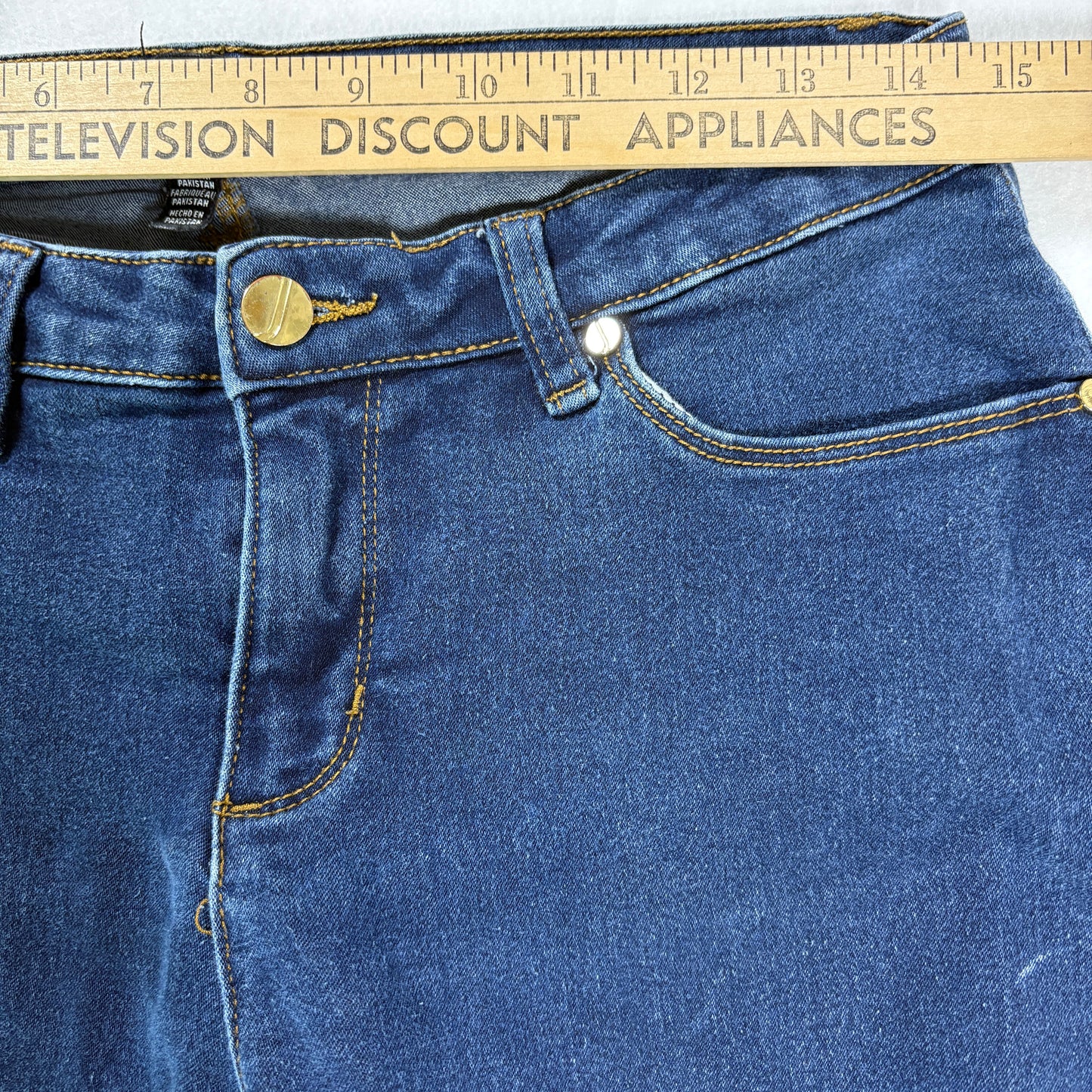 Jones New York Madison Skinny Jeans Women’s 12 Dark Wash Stretch Denim Mid Rise