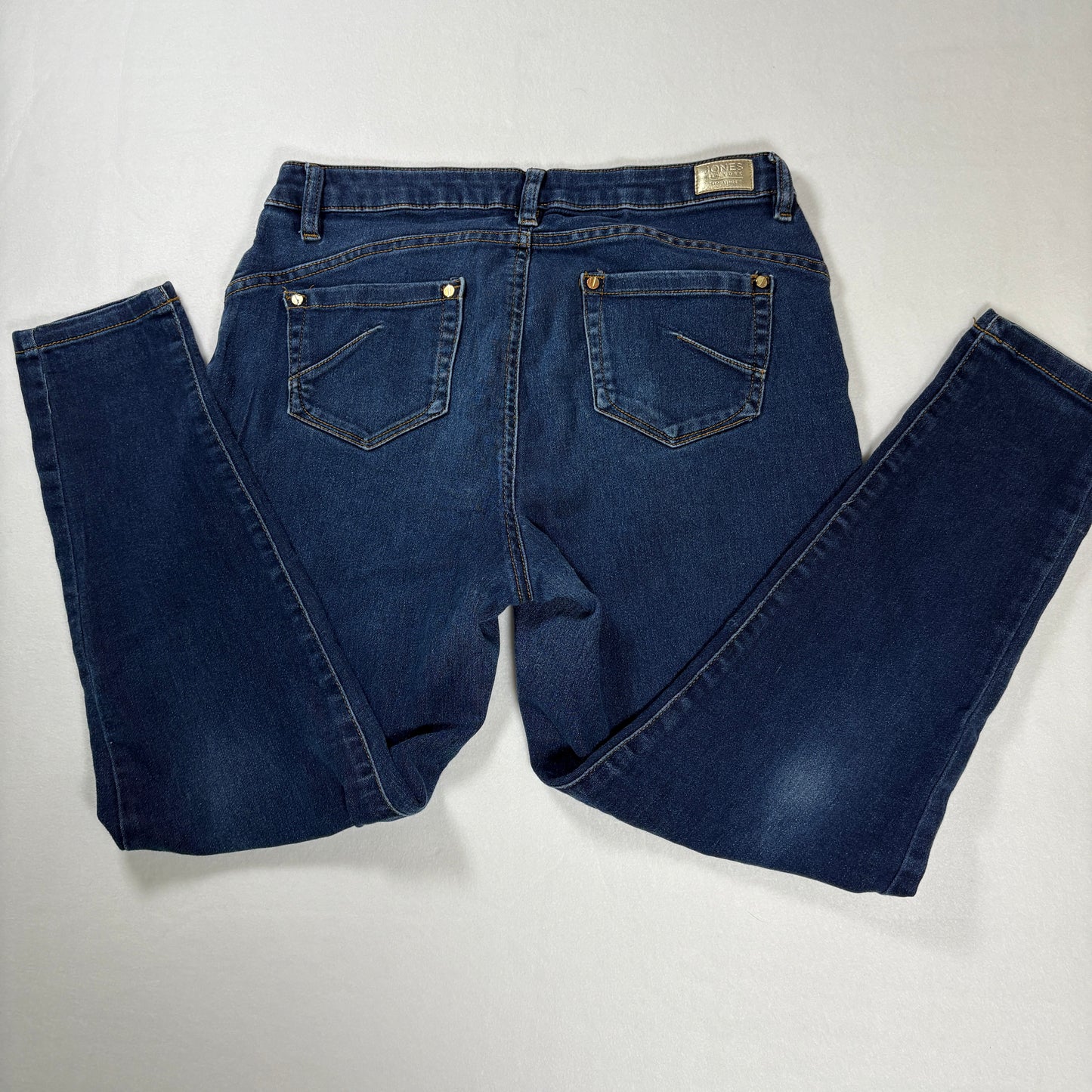 Jones New York Madison Skinny Jeans Women’s 12 Dark Wash Stretch Denim Mid Rise