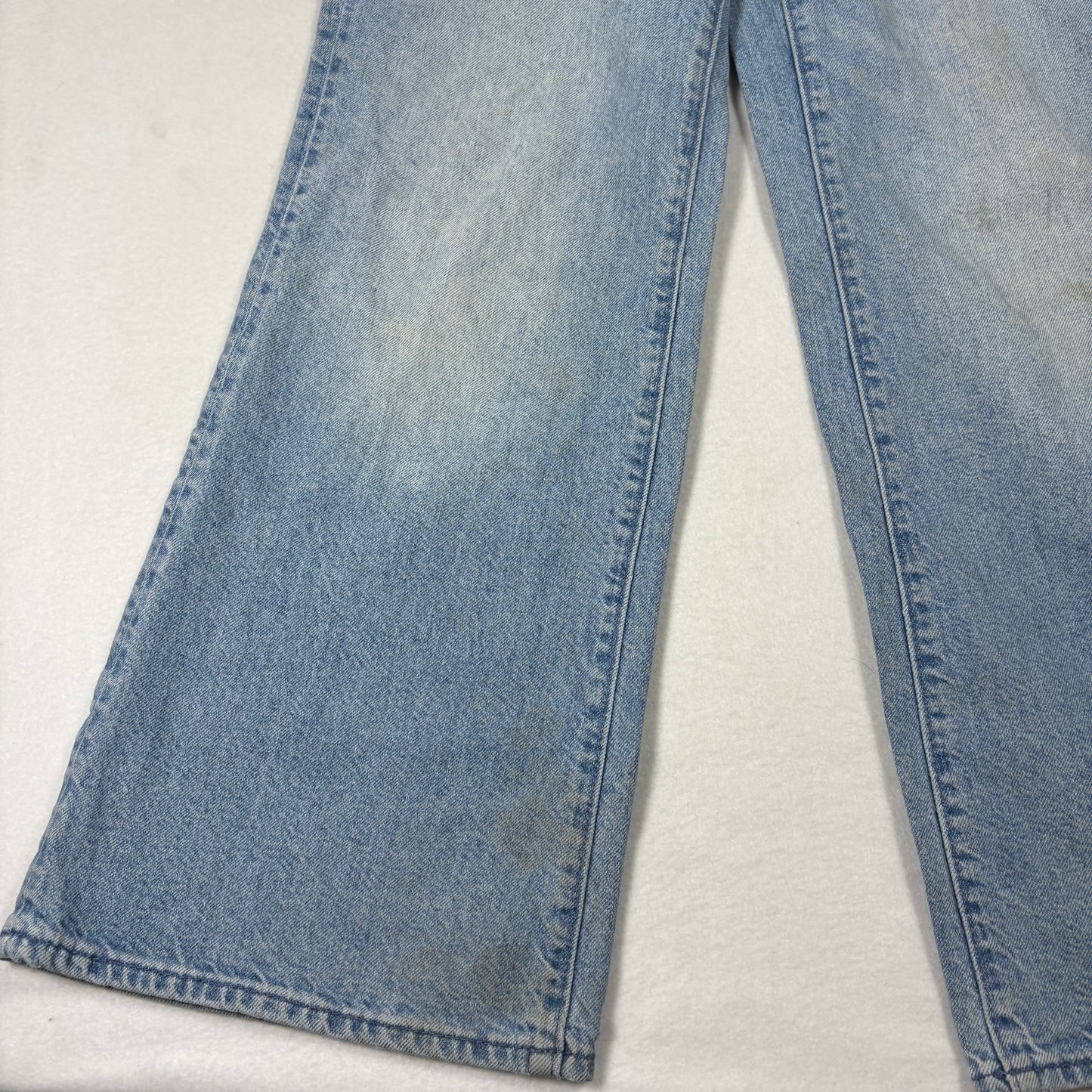 H&M Womens Wide Leg Jeans 25 High Rise Light Wash Y2K Baggy Vintage 90s Grunge