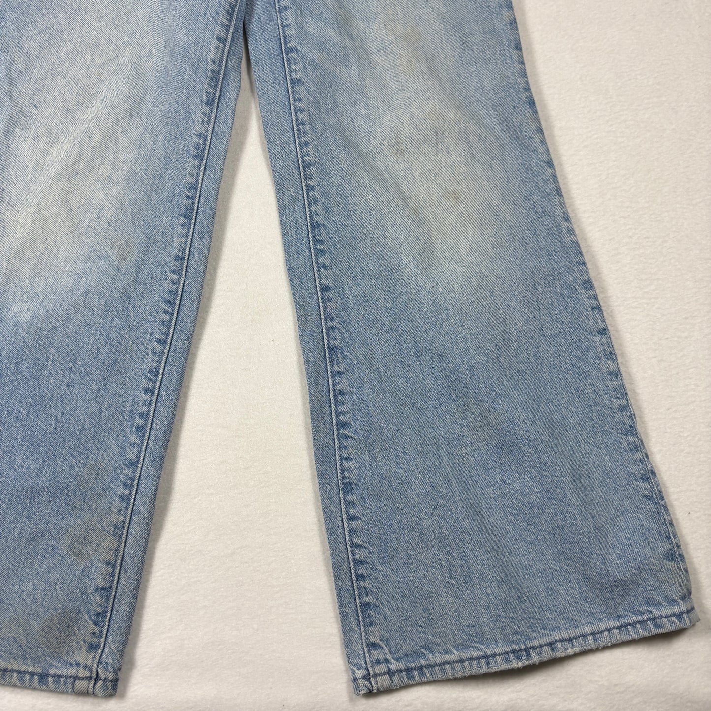 H&M Womens Wide Leg Jeans 25 High Rise Light Wash Y2K Baggy Vintage 90s Grunge