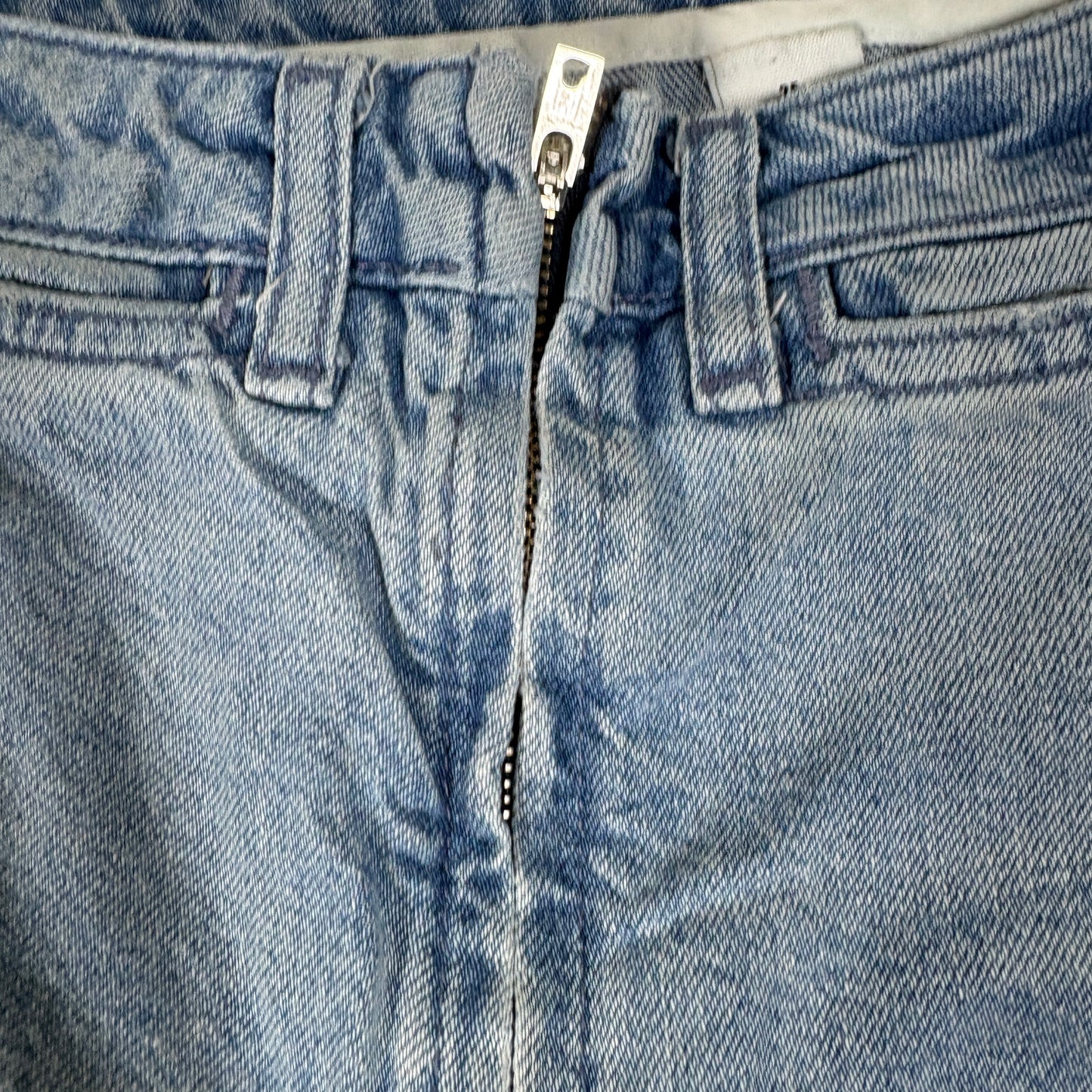 H&M Womens Wide Leg Jeans 25 High Rise Light Wash Y2K Baggy Vintage 90s Grunge