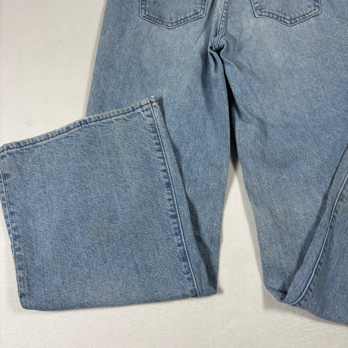 H&M Womens Wide Leg Jeans 25 High Rise Light Wash Y2K Baggy Vintage 90s Grunge