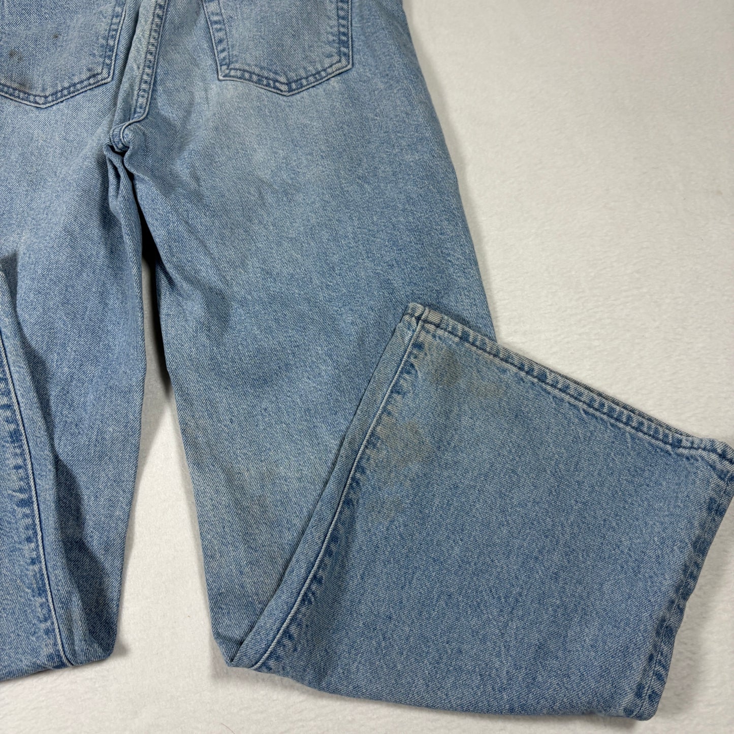 H&M Womens Wide Leg Jeans 25 High Rise Light Wash Y2K Baggy Vintage 90s Grunge