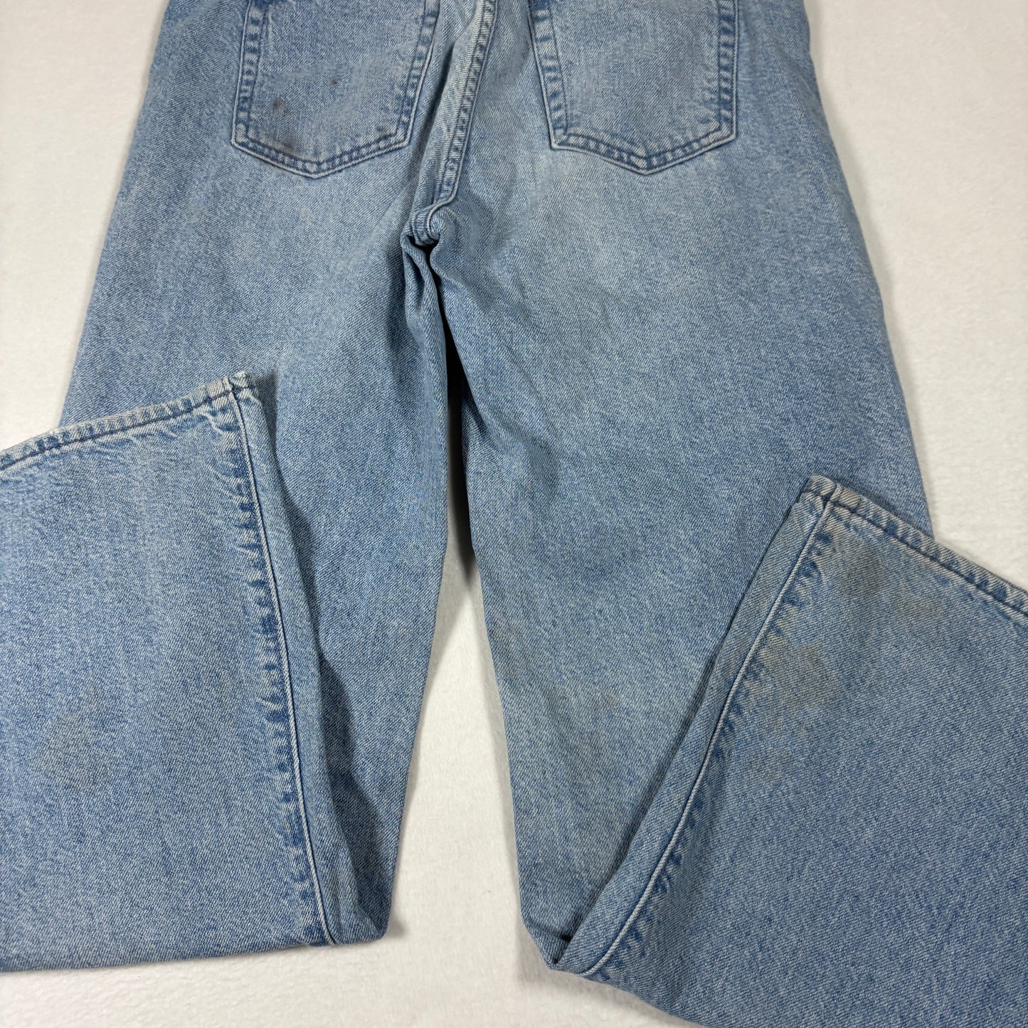 H&M Womens Wide Leg Jeans 25 High Rise Light Wash Y2K Baggy Vintage 90s Grunge