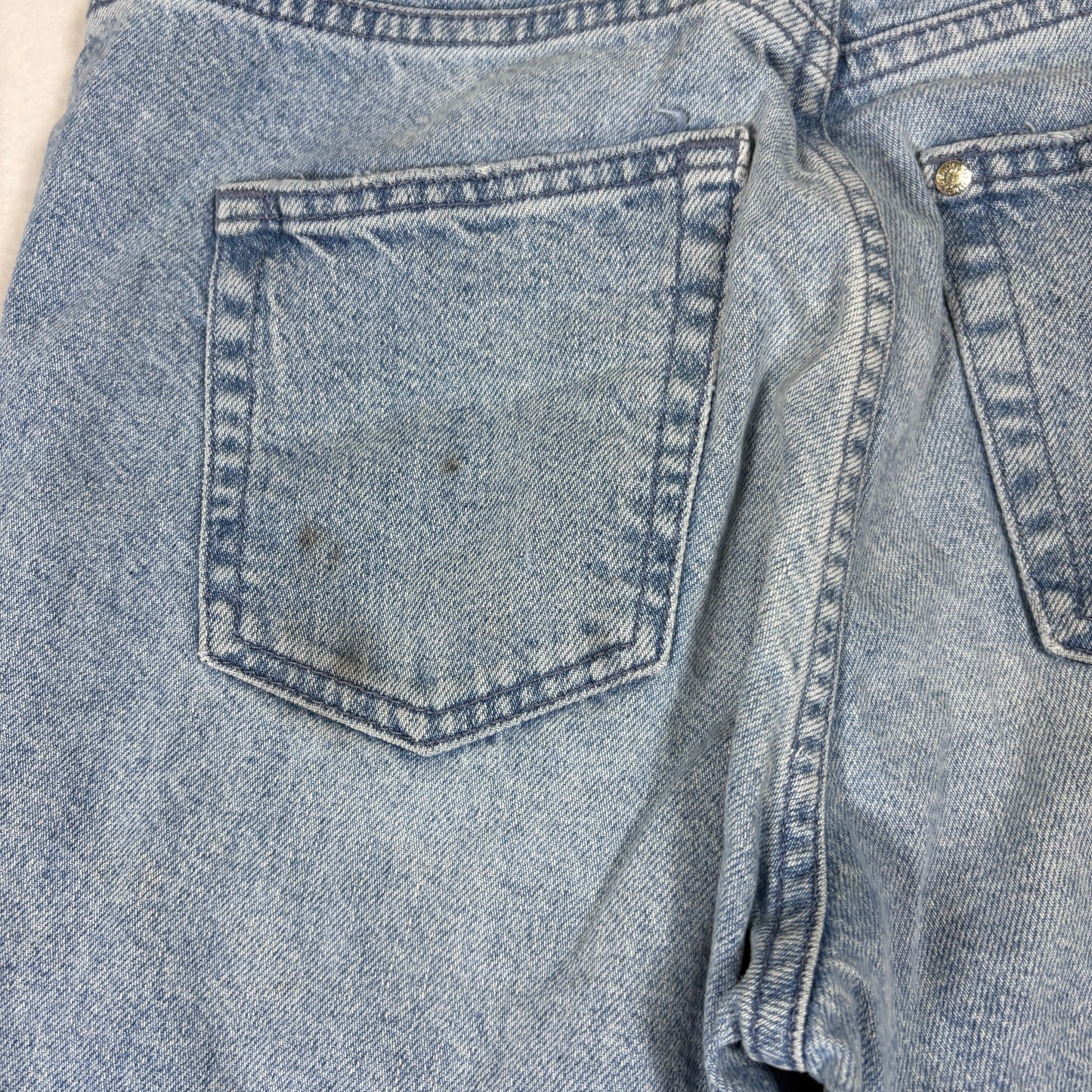 H&M Womens Wide Leg Jeans 25 High Rise Light Wash Y2K Baggy Vintage 90s Grunge