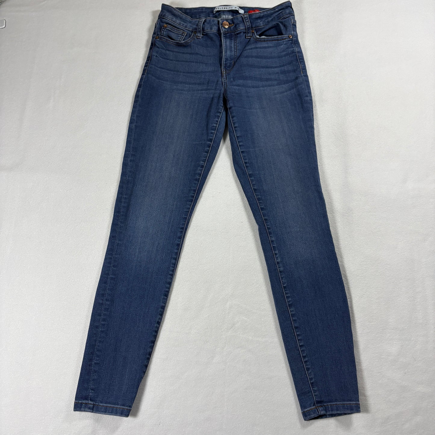 Celebrity Pink The Rider Skinny Jeans Womens Blue Denim Stretch Vintage Look