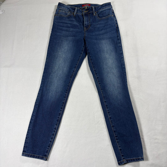 Guess Jeans Womens 27 Blue Y2K High Rise Skinny Stretch Denim Streetwear Fit Zip