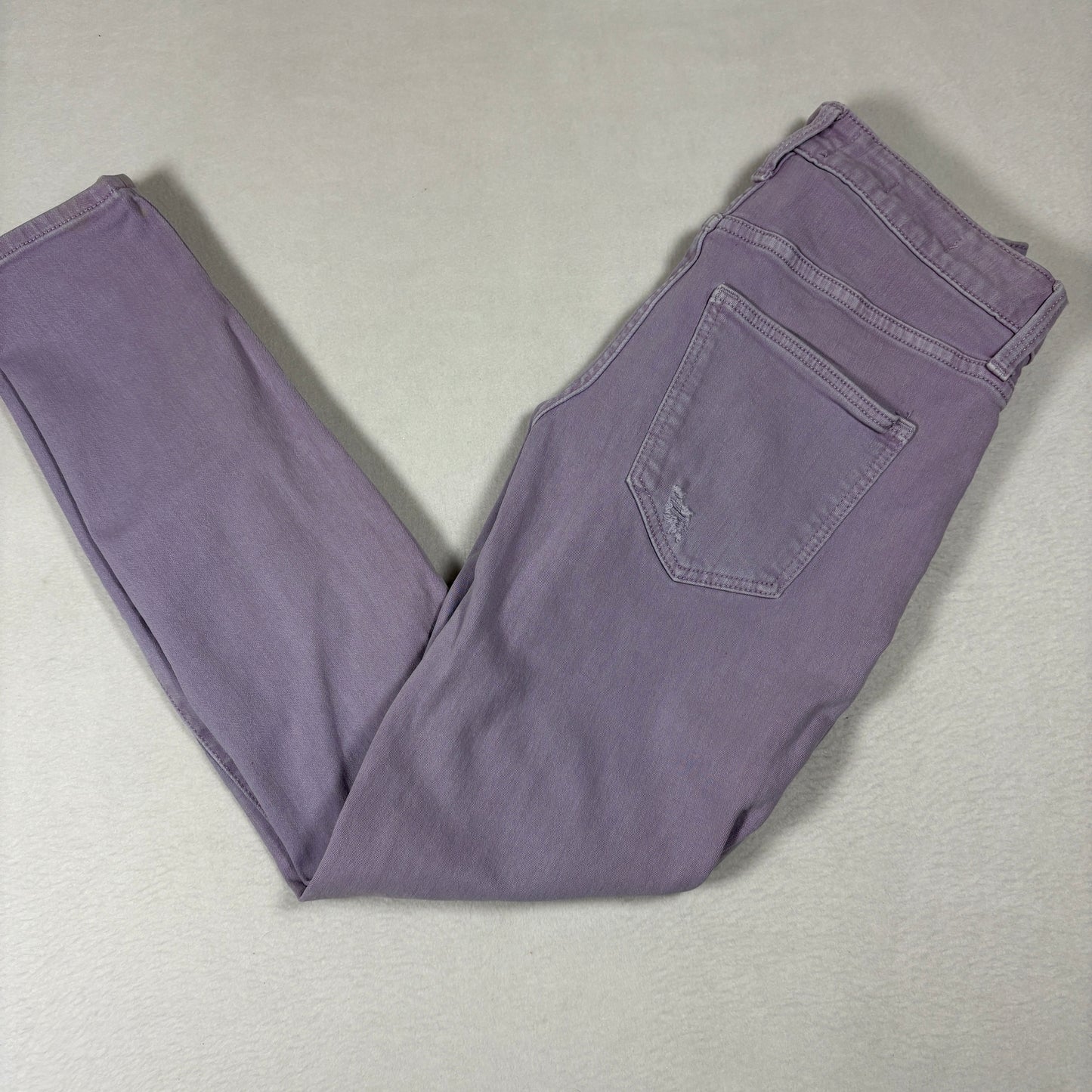 Universal Thread Womens Jeans 2/26R High Rise Skinny Purple Distressed Y2K