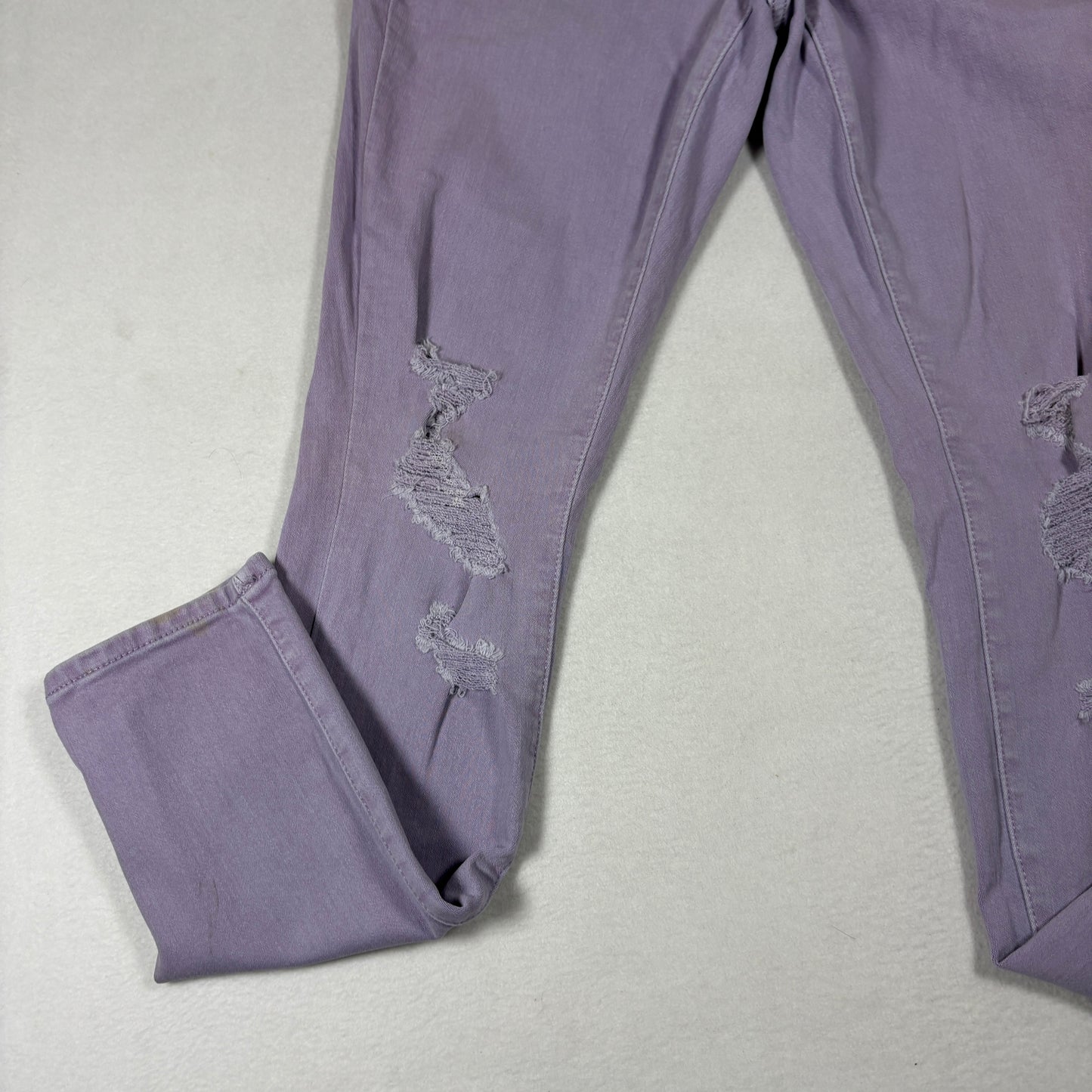 Universal Thread Womens Jeans 2/26R High Rise Skinny Purple Distressed Y2K
