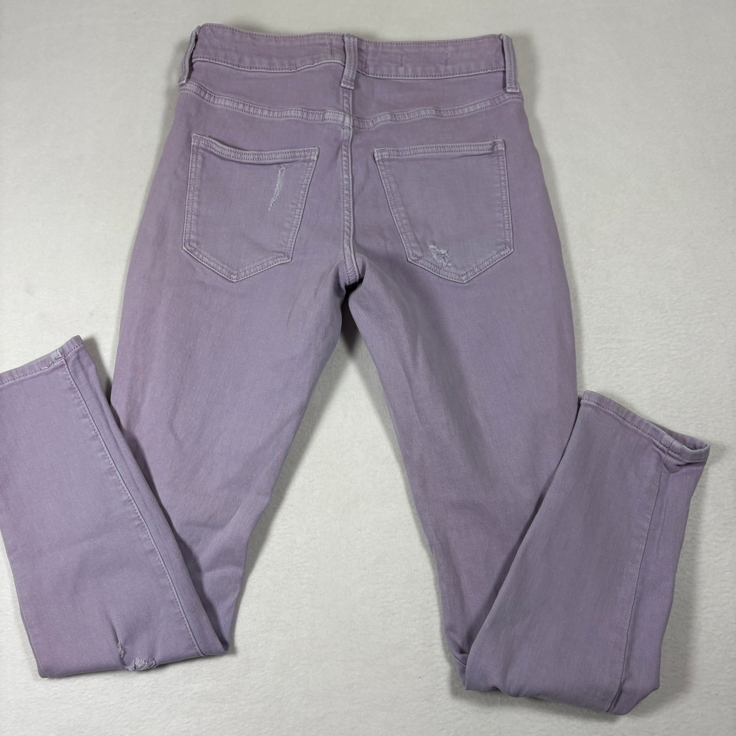 Universal Thread Womens Jeans 2/26R High Rise Skinny Purple Distressed Y2K