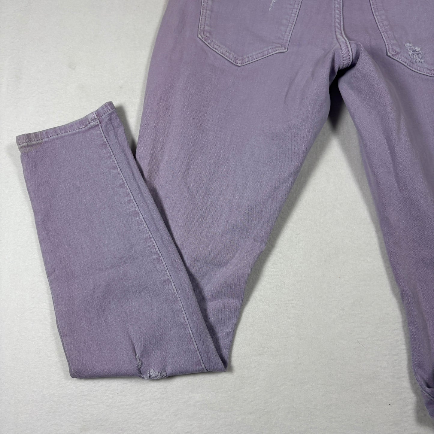 Universal Thread Womens Jeans 2/26R High Rise Skinny Purple Distressed Y2K
